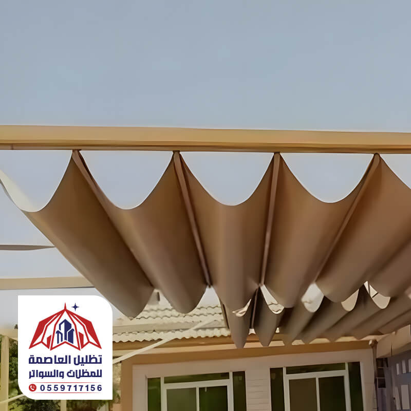 مظلة بالسحب اليدوي