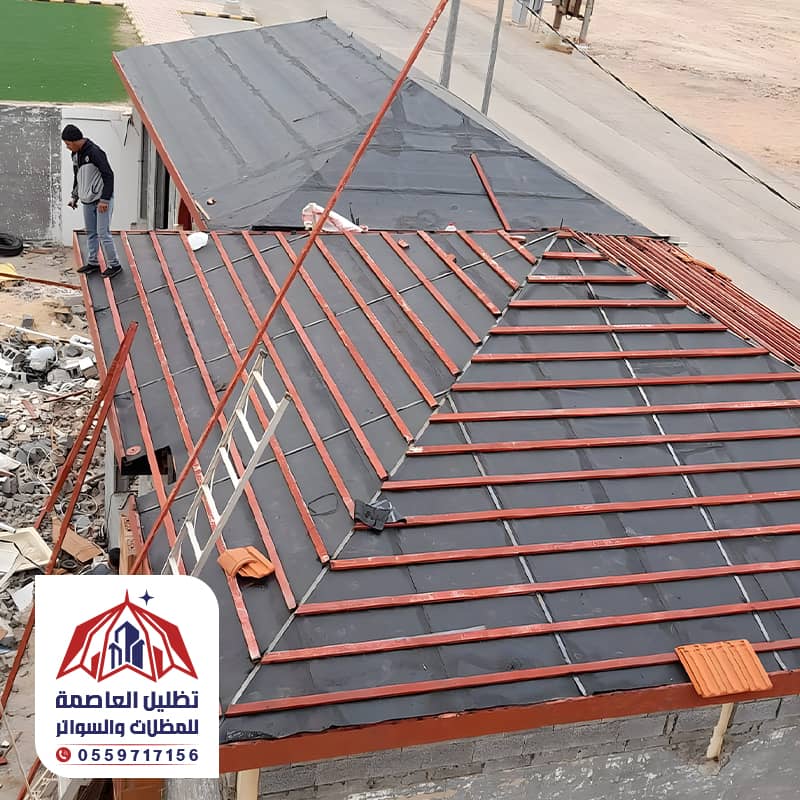 تنفيذ قرميد من مؤسسة تظليل العاصمة بالرياض