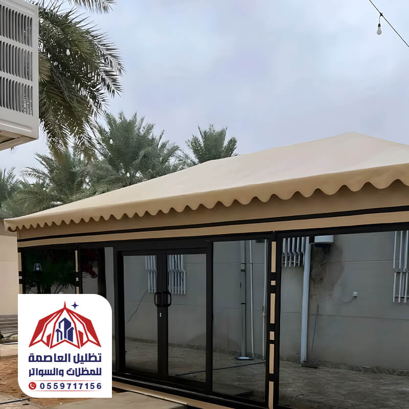 خيام بيوت شعر بواجهة زجاجية ملكية