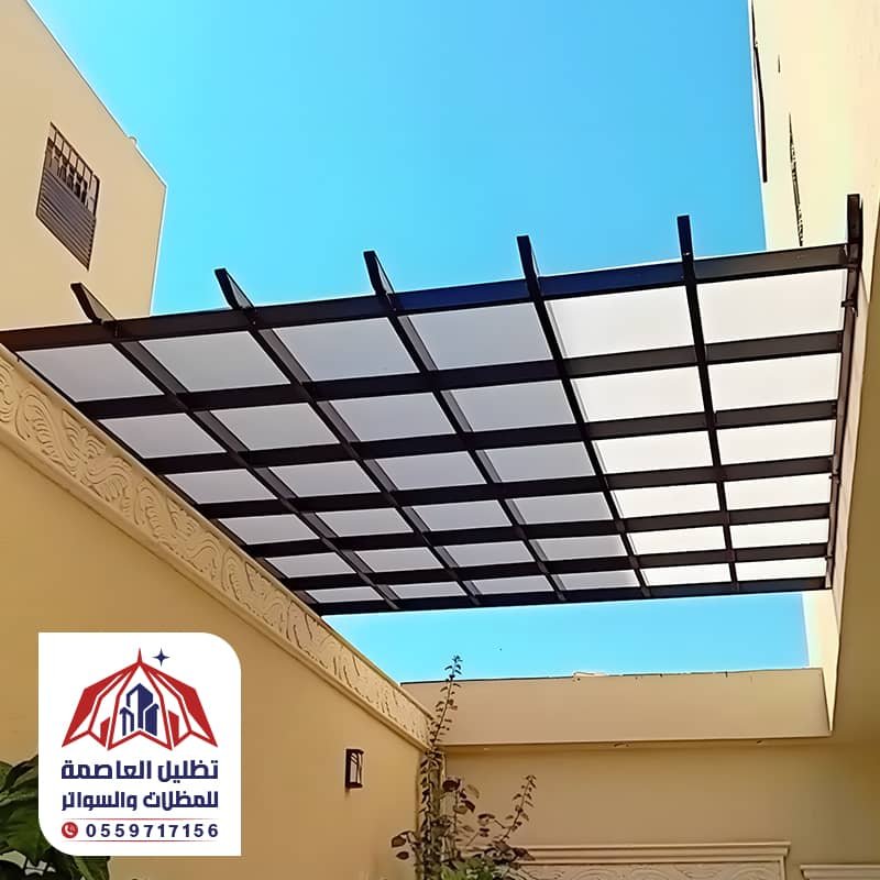 برجولات حديد مع لسكان