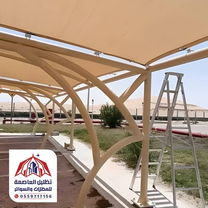 مظلات كابولي للسيارات بالرياض