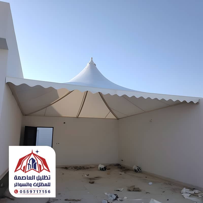 مظلات هرمية مظلات قبب